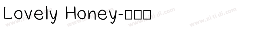 Lovely Honey字体转换